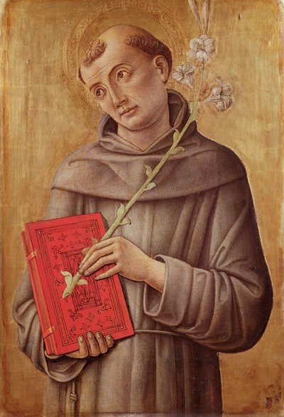 St. Antonius van Padua door Bartolomeo Vivarini